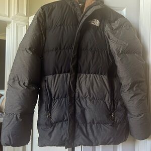 Boys north face winter coat with hood
